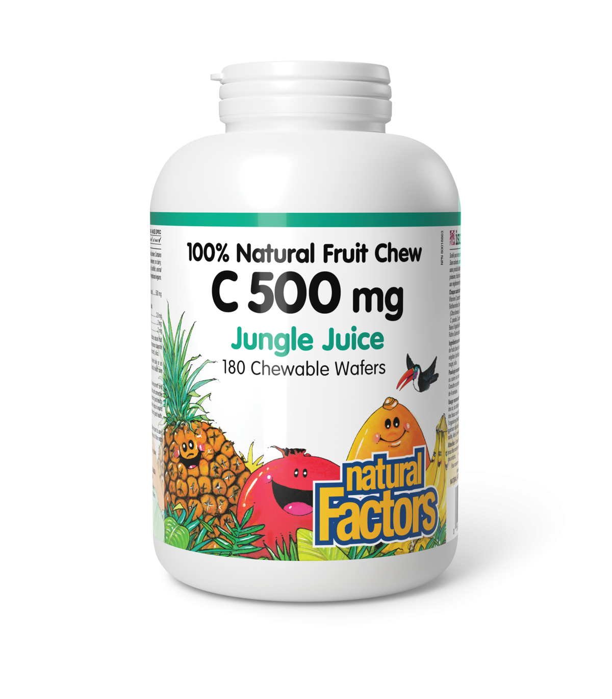 C 500 mg 100% Natural Fruit Chew, Jungle Juice 180 Chewable Tablets | Safest & Easiest Shopping Vitamins Online | VITASHOP