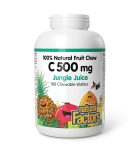 C 500 mg 100% Natural Fruit Chew, Jungle Juice 180 Chewable Tablets | Safest & Easiest Shopping Vitamins Online | VITASHOP