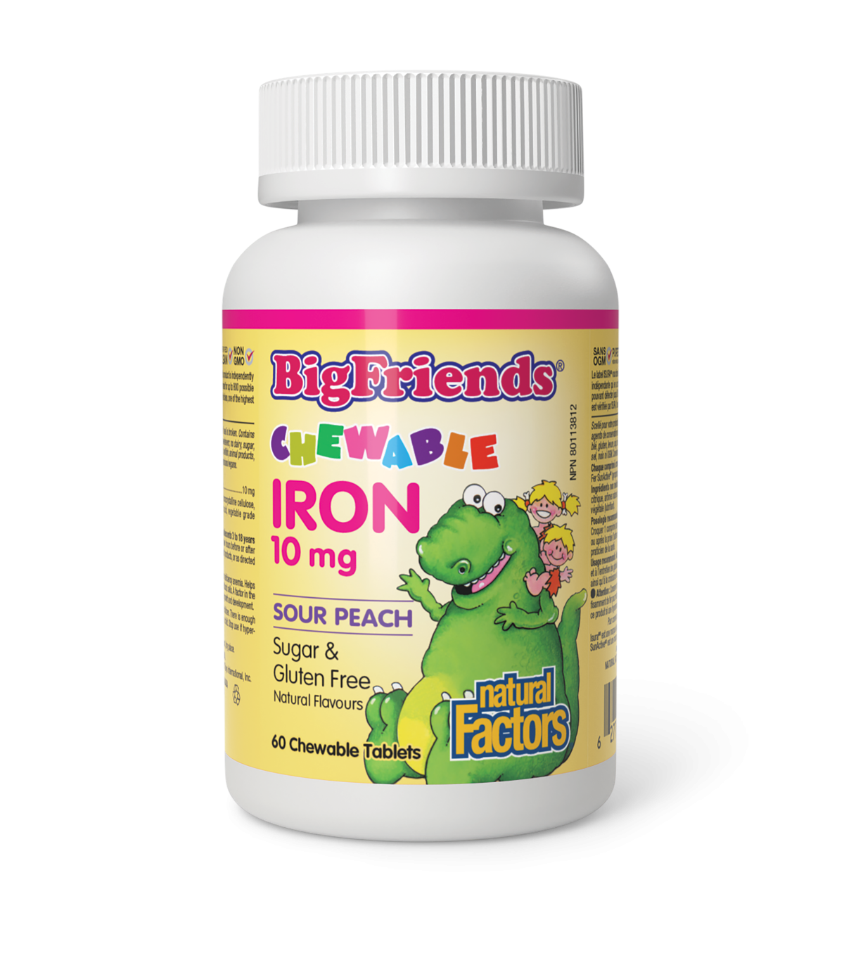 Chewable Iron 10 mg, Big Friends 60 Chewable Tablets | Safest & Easiest Shopping Vitamins Online | VITASHOP