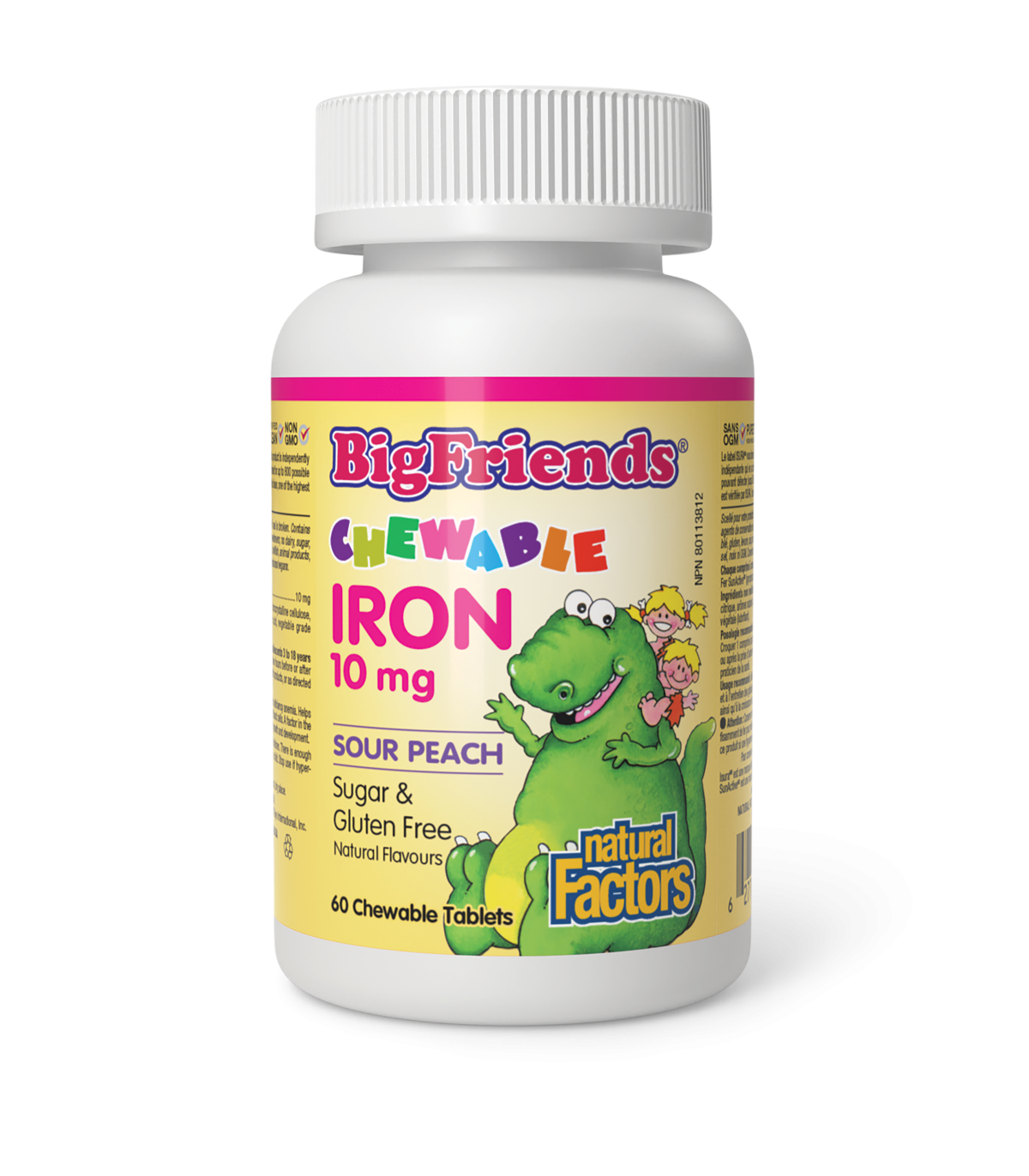 Chewable Iron 10 mg, Big Friends 60 Chewable Tablets | Safest & Easiest Shopping Vitamins Online | VITASHOP
