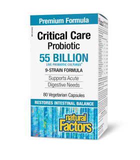 Natural Factors Critical Care Probiotic 55 Billion Live Probiotic Cultures 80 Vegi Capsules | Unbeatable Prices, Daily Deals | V