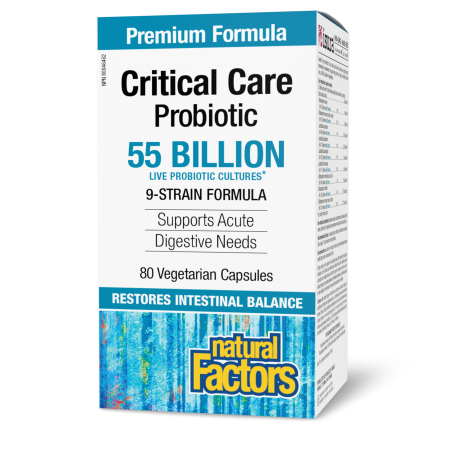 Natural Factors Critical Care Probiotic 55 Billion Live Probiotic Cultures 80 Vegi Capsules | Unbeatable Prices, Daily Deals | V