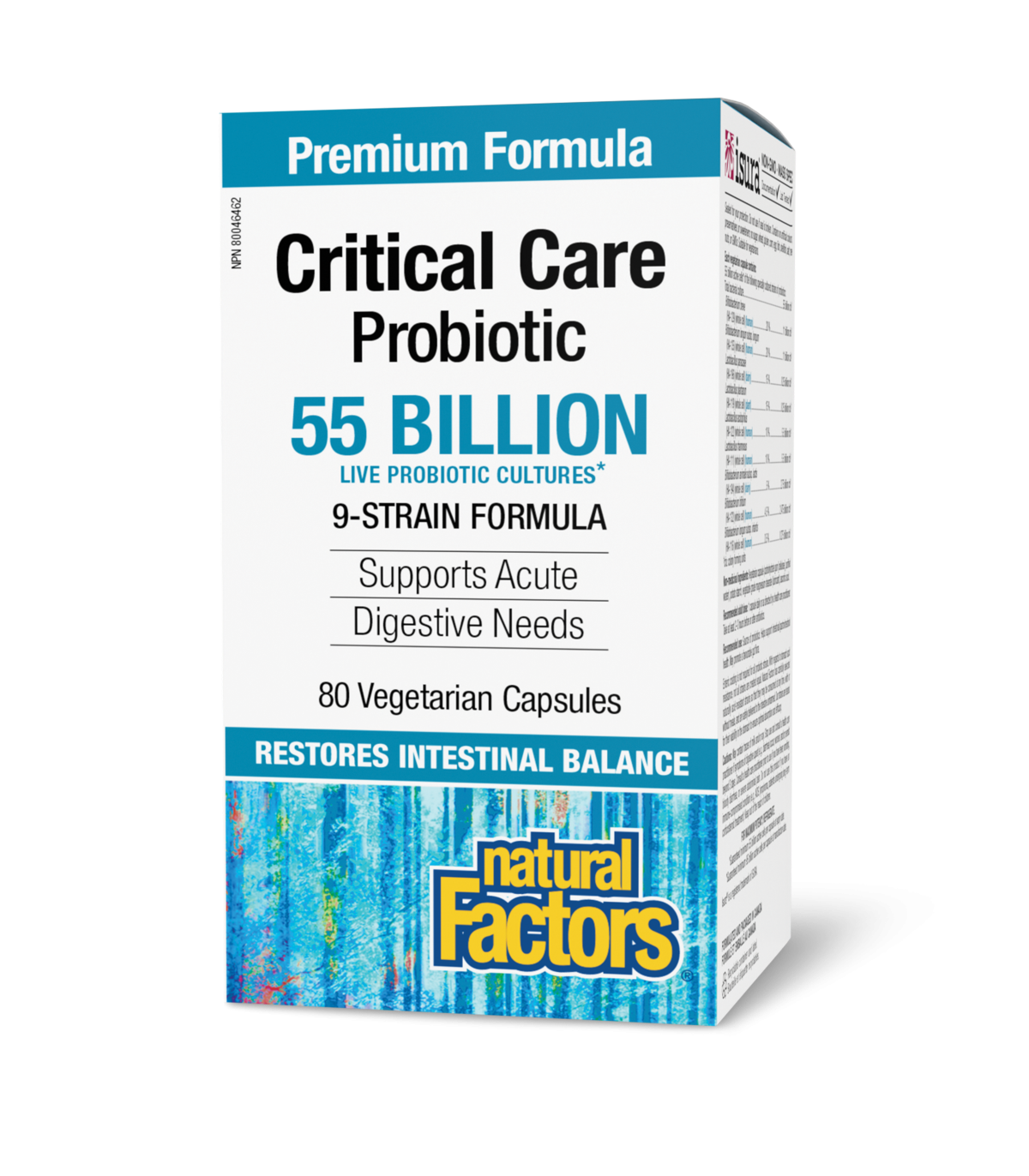 Natural Factors Critical Care Probiotic 55 Billion Live Probiotic Cultures 80 Vegi Capsules | Unbeatable Prices, Daily Deals | V