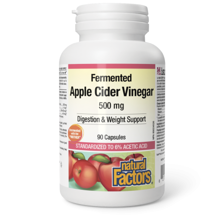 Natural Factors 내추럴 팩터스 발효 사과 사이다 식초 500mg 90캡슐 | 매일 업데이트되는 특가 상품 | VITASHOP