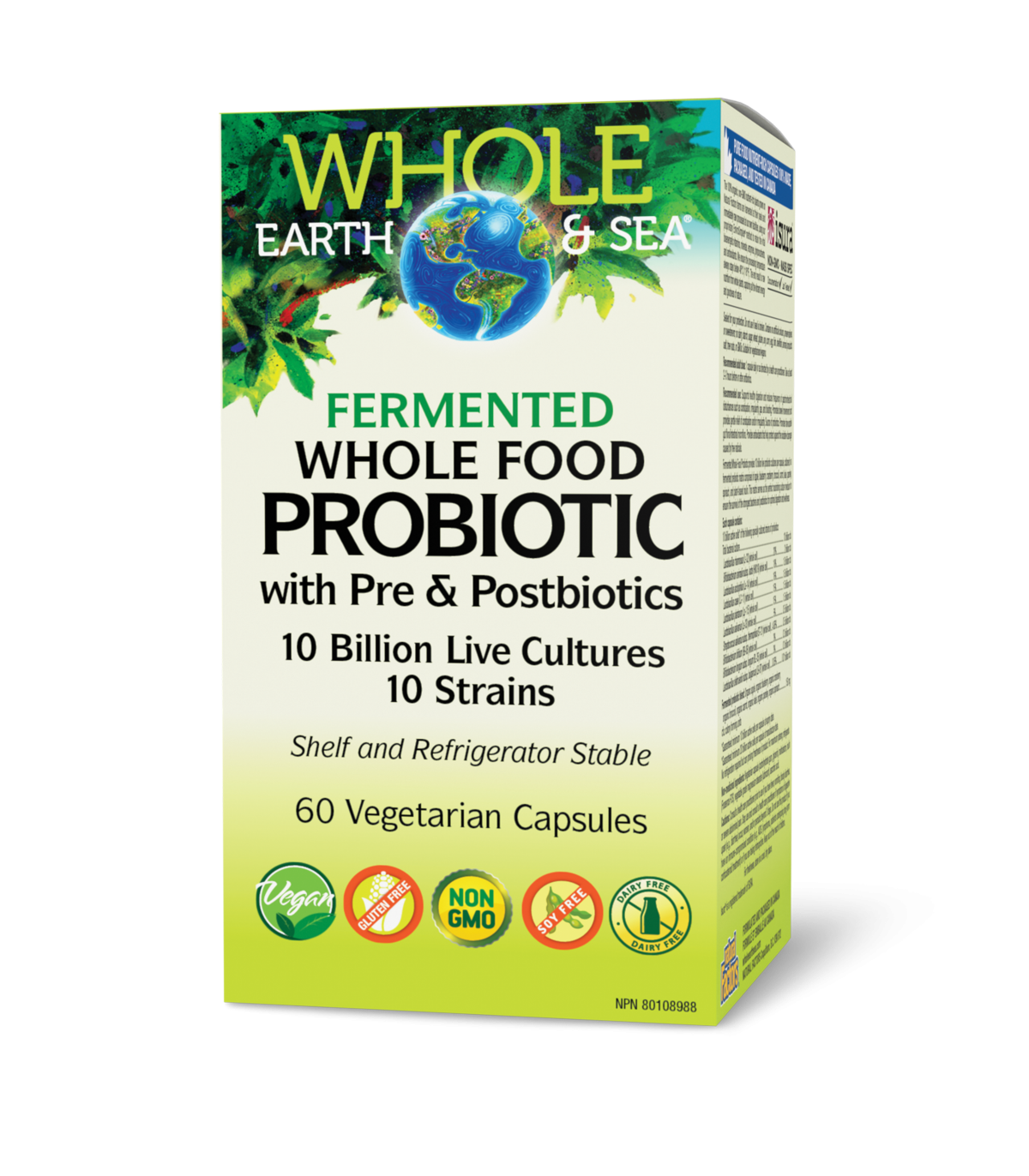 Whole Earth & Sea Fermented Whole Food Probiotic 10 Billion, Whole Earth & Sea 60 Vegi Capsules | Unbeatable Prices, Daily Deals