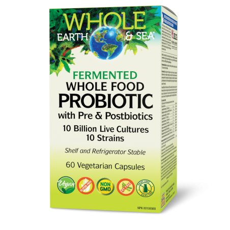Whole Earth & Sea Fermented Whole Food Probiotic 10 Billion, Whole Earth & Sea 60 Vegi Capsules | Unbeatable Prices, Daily Deals