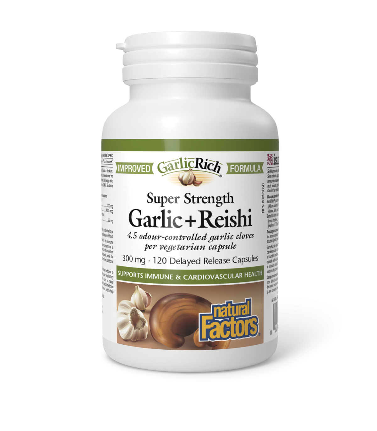 GarlicRich Garlic+Reishi Super Strength 300 mg 120 dr | Safest & Easiest Shopping Vitamins Online | VITASHOP