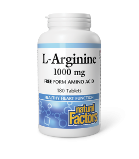 Natural Factors L-Arginine 1000 mg 180 Tablets | Unbeatable Prices, Daily Deals | VITASHOP