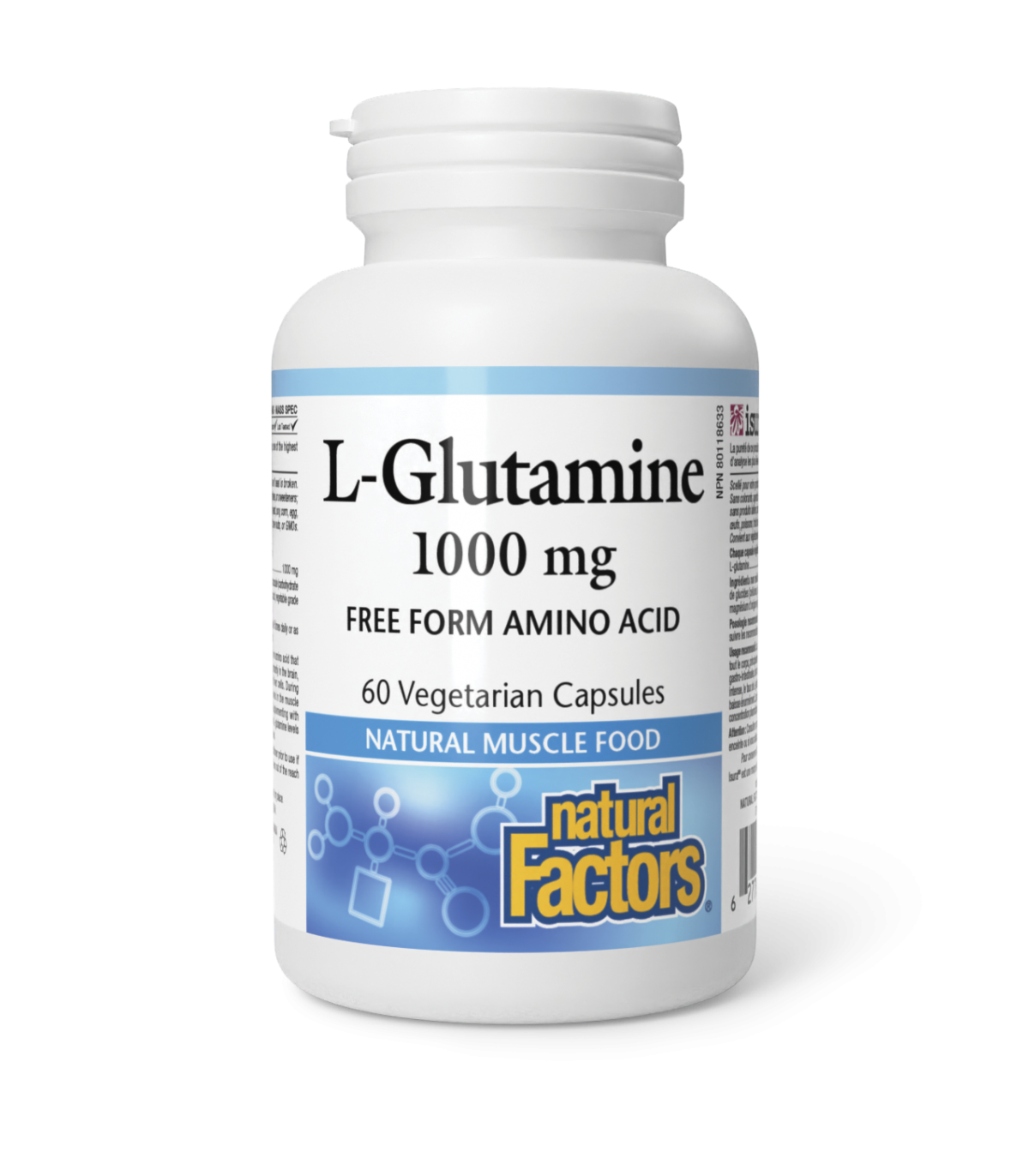 L-Glutamine 1000 mg 60 Vegi Capsules | Safest & Easiest Shopping Vitamins Online | VITASHOP