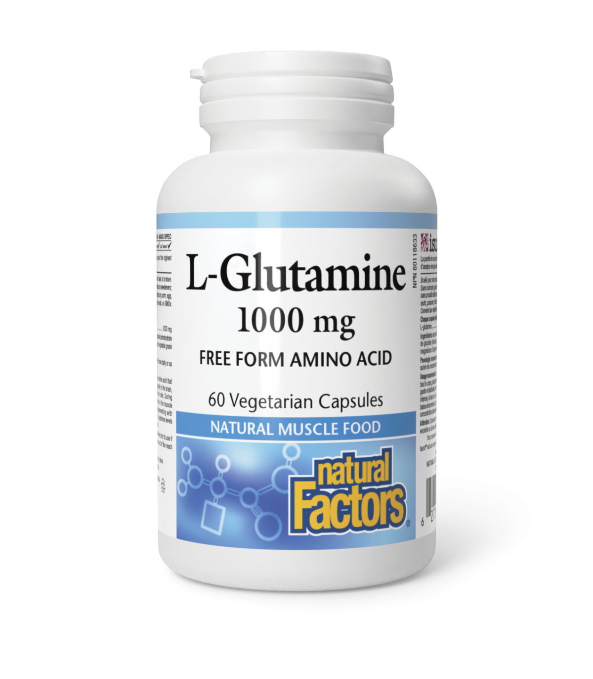 L-Glutamine 1000 mg 60 Vegi Capsules | Safest & Easiest Shopping Vitamins Online | VITASHOP