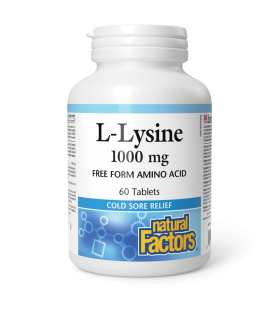 Natural Factors 내추럴 팩터스 L-라이신 1000mg 60정 | 매일 업데이트되는 특가 상품 | VITASHOP
