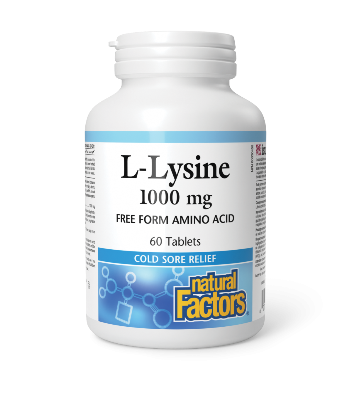 Natural Factors L-Lysine 1000 mg 60 Tablets | 每天不同折扣, 全网最低价格 | 种类齐全的保健品店铺 VITASHOP, 只有你想不到, 没有你买不到 !
