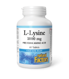 Natural Factors L-Lysine 1000 mg 60 Tablets | 每天不同折扣, 全网最低价格 | 种类齐全的保健品店铺 VITASHOP, 只有你想不到, 没有你买不到 !