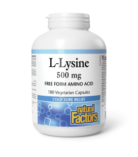 Natural Factors 내추럴 팩터스 L-리신 500 mg 180 식물성 캡슐 | 매일 업데이트되는 특가 상품 | VITASHOP
