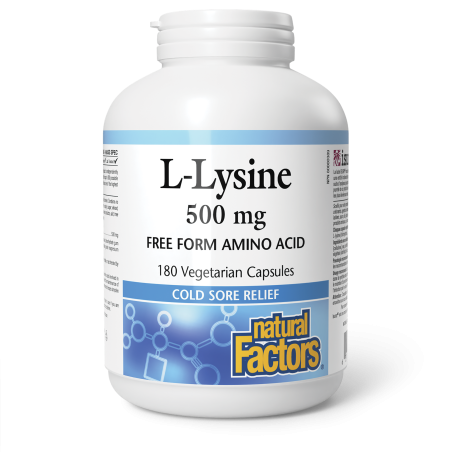 Natural Factors L-Lysine 500 mg 180 Vegi Capsules | 每天不同折扣, 全网最低价格 | 种类齐全的保健品店铺 VITASHOP, 只有你想不到, 没有你买不到 !
