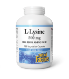 Natural Factors L-Lysine 500 mg 180 Vegi Capsules | 每天不同折扣, 全网最低价格 | 种类齐全的保健品店铺 VITASHOP, 只有你想不到, 没有你买不到 !
