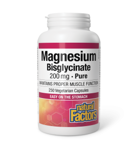 Natural Factors Magnesium Bisglycinate Pure 200 mg 250 Vegi Capsules | 每天不同折扣, 全网最低价格 | 种类齐全的保健品店铺 VITASHOP, 只有你想不到, 没有你买不到 !