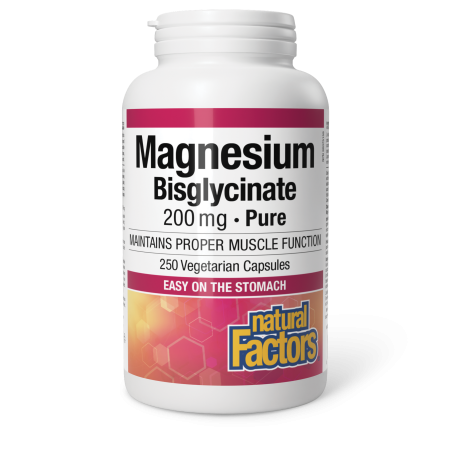 Magnesium Bisglycinate Pure 200 mg 250 Vegi Capsules | Safest & Easiest Shopping Vitamins Online | VITASHOP