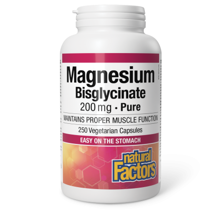 Natural Factors Magnesium Bisglycinate Pure 200 mg 250 Vegi Capsules | 每天不同折扣, 全网最低价格 | 种类齐全的保健品店铺 VITASHOP, 只有你想不到, 没有你买不到 !