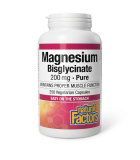 Natural Factors Magnesium Bisglycinate Pure 200 mg 250 Vegi Capsules | 每天不同折扣, 全网最低价格 | 种类齐全的保健品店铺 VITASHOP, 只有你想不到, 没有你买不到 !