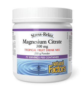 Natural Factors Magnesium Citrate 300 mg, Tropical Fruit, Stress-Relax 250 g | 每天不同折扣, 全网最低价格 | 种类齐全的保健品店铺 VITASHOP, 只有你想不到, 没有你