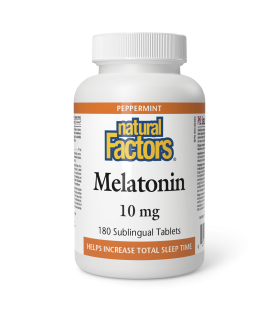 Natural Factors Melatonin 10 mg, Peppermint 180 subTablets | 每天不同折扣, 全网最低价格 | 种类齐全的保健品店铺 VITASHOP, 只有你想不到, 没有你买不到 !