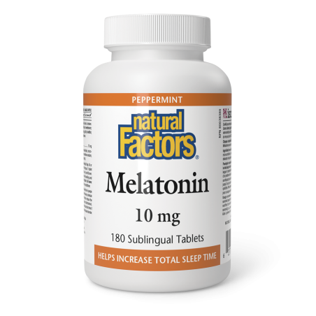 Natural Factors 내추럴 팩터스 멜라토닌 10mg, 페퍼민트 180정 | 매일 업데이트되는 특가 상품 | VITASHOP