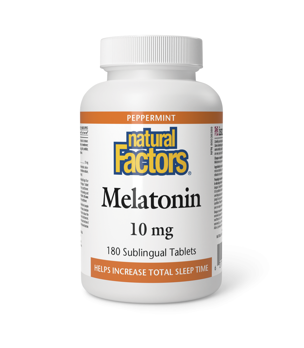 Natural Factors 내추럴 팩터스 멜라토닌 10mg, 페퍼민트 180정 | 매일 업데이트되는 특가 상품 | VITASHOP