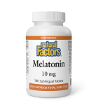 Natural Factors 내추럴 팩터스 멜라토닌 10mg, 페퍼민트 180정 | 매일 업데이트되는 특가 상품 | VITASHOP