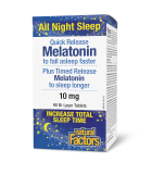 Melatonin Quick Release Plus Timed Release 10 mg Bi-Layer Tablets 90 b/l Tablets | Safest & Easiest Shopping Vitamins Online | V