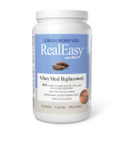 Natural Factors 내추럴 팩터스 RealEasy with PGX 유장 식사 대용품, 초콜릿 940g | 매일 업데이트되는 특가 상품 | VITASHOP