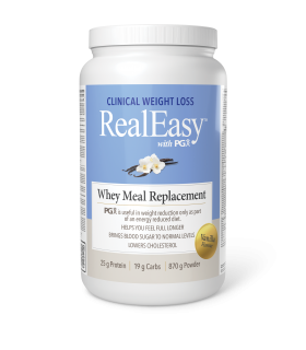 Natural Factors 내추럴 팩터스 RealEasy with PGX 유청 식사 대체품, 바닐라 870g | 매일 업데이트되는 특가 상품 | VITASHOP