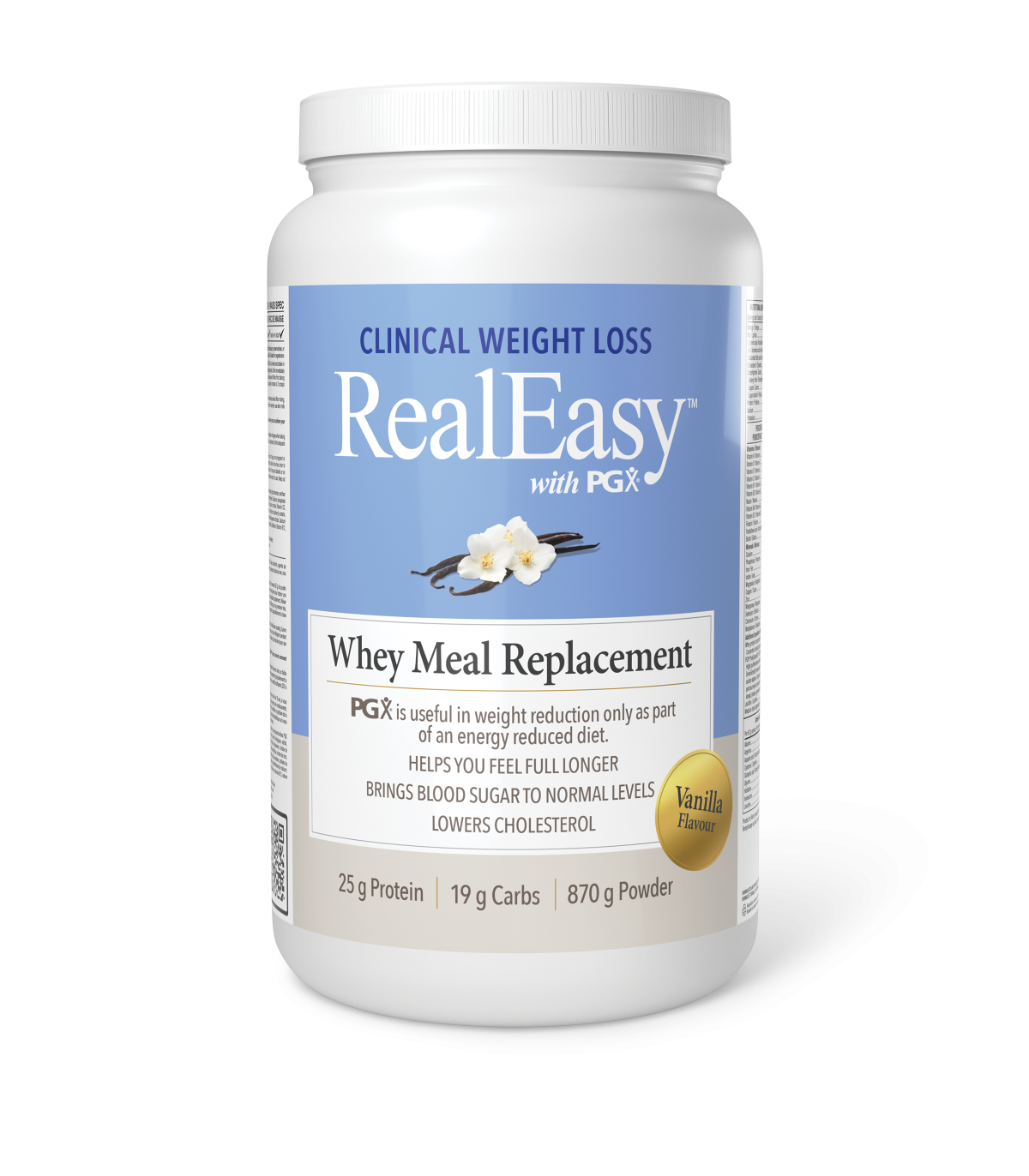Natural Factors RealEasy with PGX Whey Meal Replacement, Vanilla 870 g | Unbeatable Prices, Daily Deals | VITASHOP