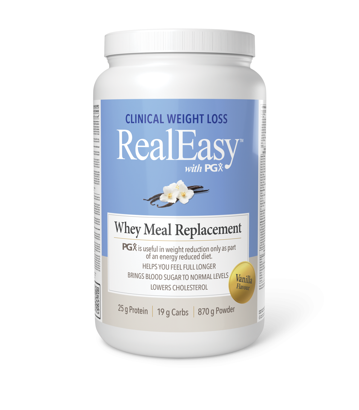 Natural Factors RealEasy with PGX Whey Meal Replacement, Vanilla 870 g | Unbeatable Prices, Daily Deals | VITASHOP
