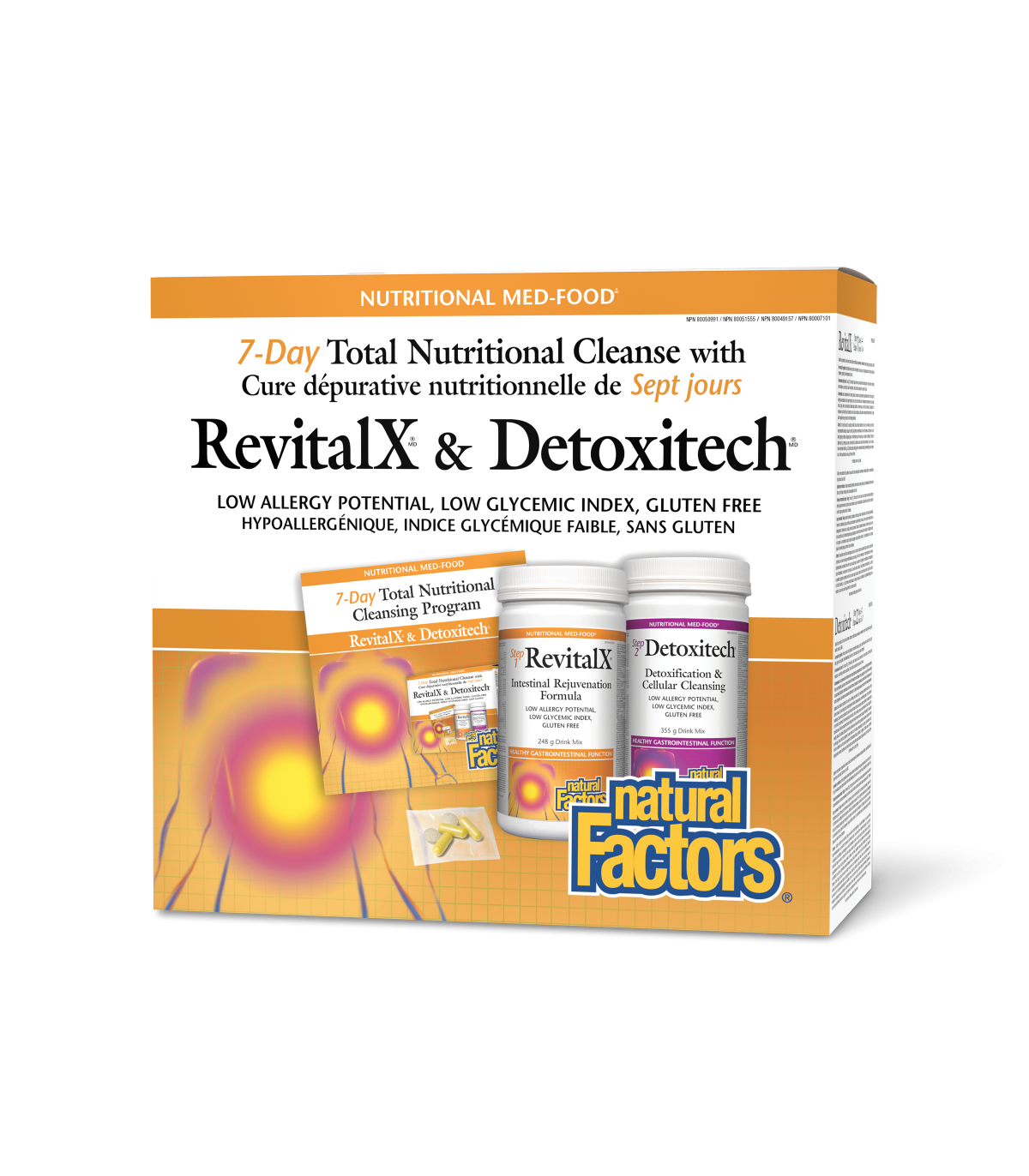 Natural Factors 내추럴 팩터스 RevitalX & Detoxitech 세븐 데이 토탈 뉴트리셔널 클렌징 프로그램 키트 | 매일 업데이트되는 특가 상품 | VITASHOP