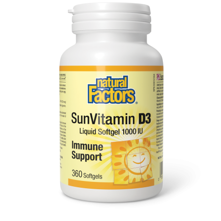 SunVitamin D3 Softgels 1000 IU 360 Softgels | Safest & Easiest Shopping Vitamins Online | VITASHOP