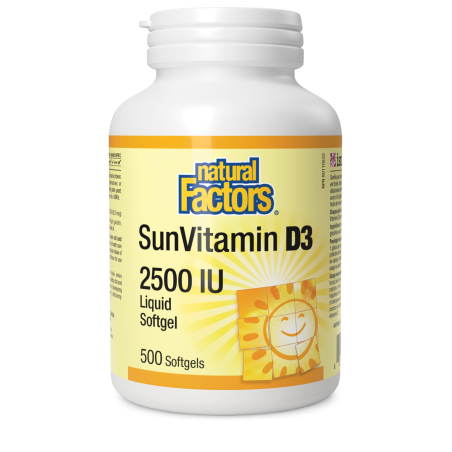 SunVitamin D3 Softgels 2500 IU 500 Softgels | Safest & Easiest Shopping Vitamins Online | VITASHOP