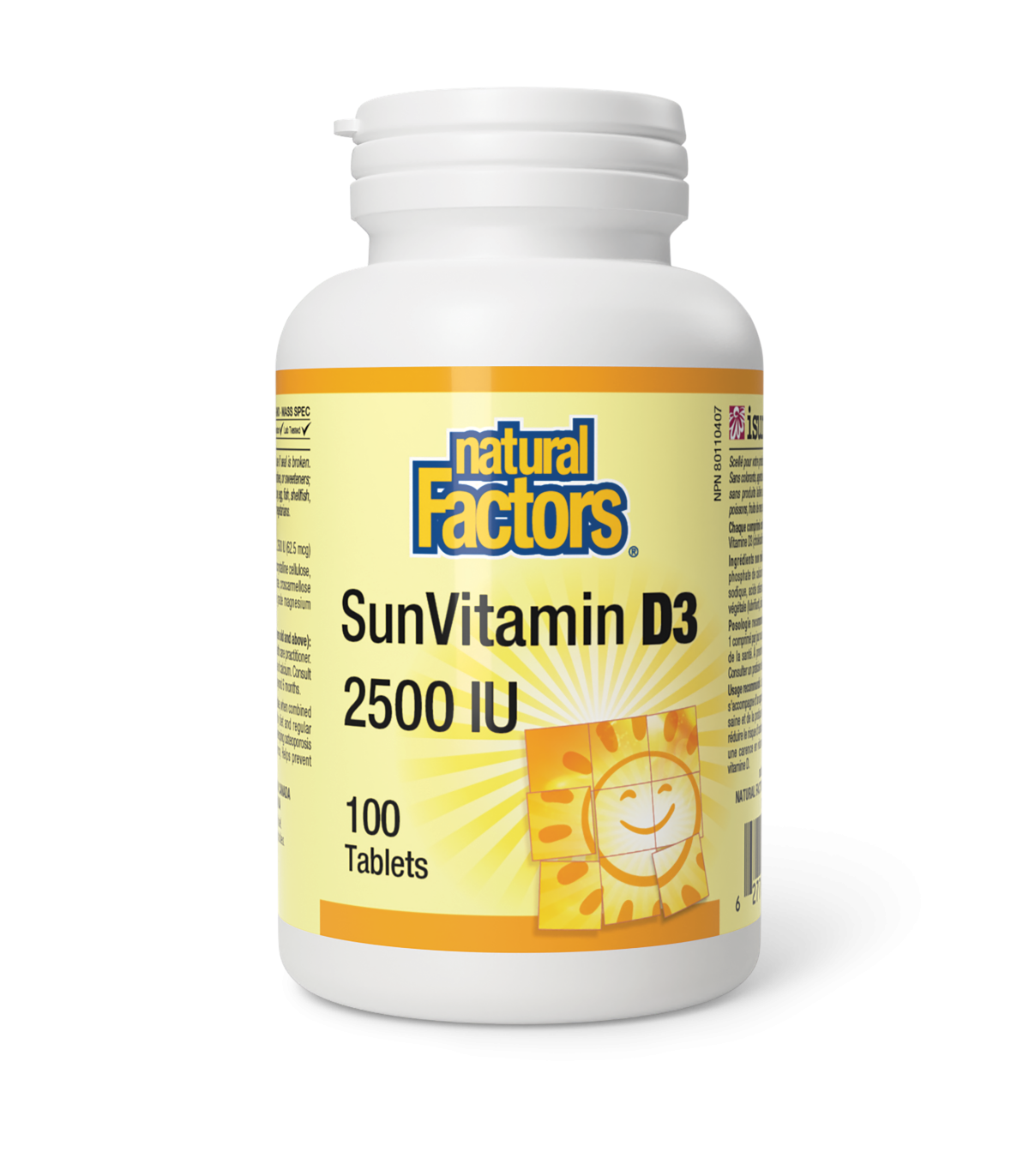 SunVitamin Tablets 2500 IU 100 Tablets | Safest & Easiest Shopping Vitamins Online | VITASHOP