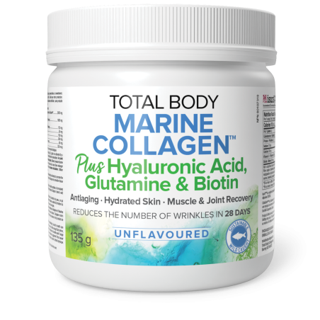 Natural Factors Total Body Marine Collagen Plus Hyaluronic Acid, Glutamine, & Biotin, Unflavoured 135 g | Unbeatable Prices, Dai
