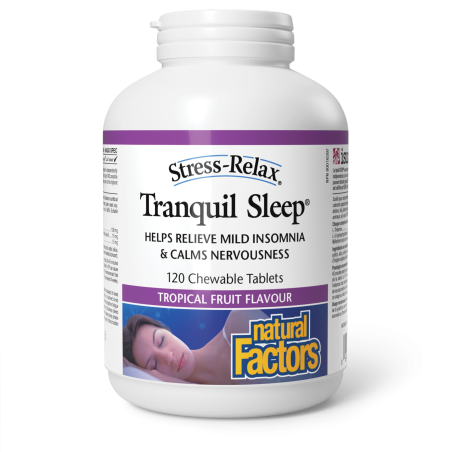 Natural Factors Tranquil Sleep, Tropical Fruit, Stress-Relax 120 Chewable Tablets | 每天不同折扣, 全网最低价格 | 种类齐全的保健品店铺 VITASHOP, 只有你想不到