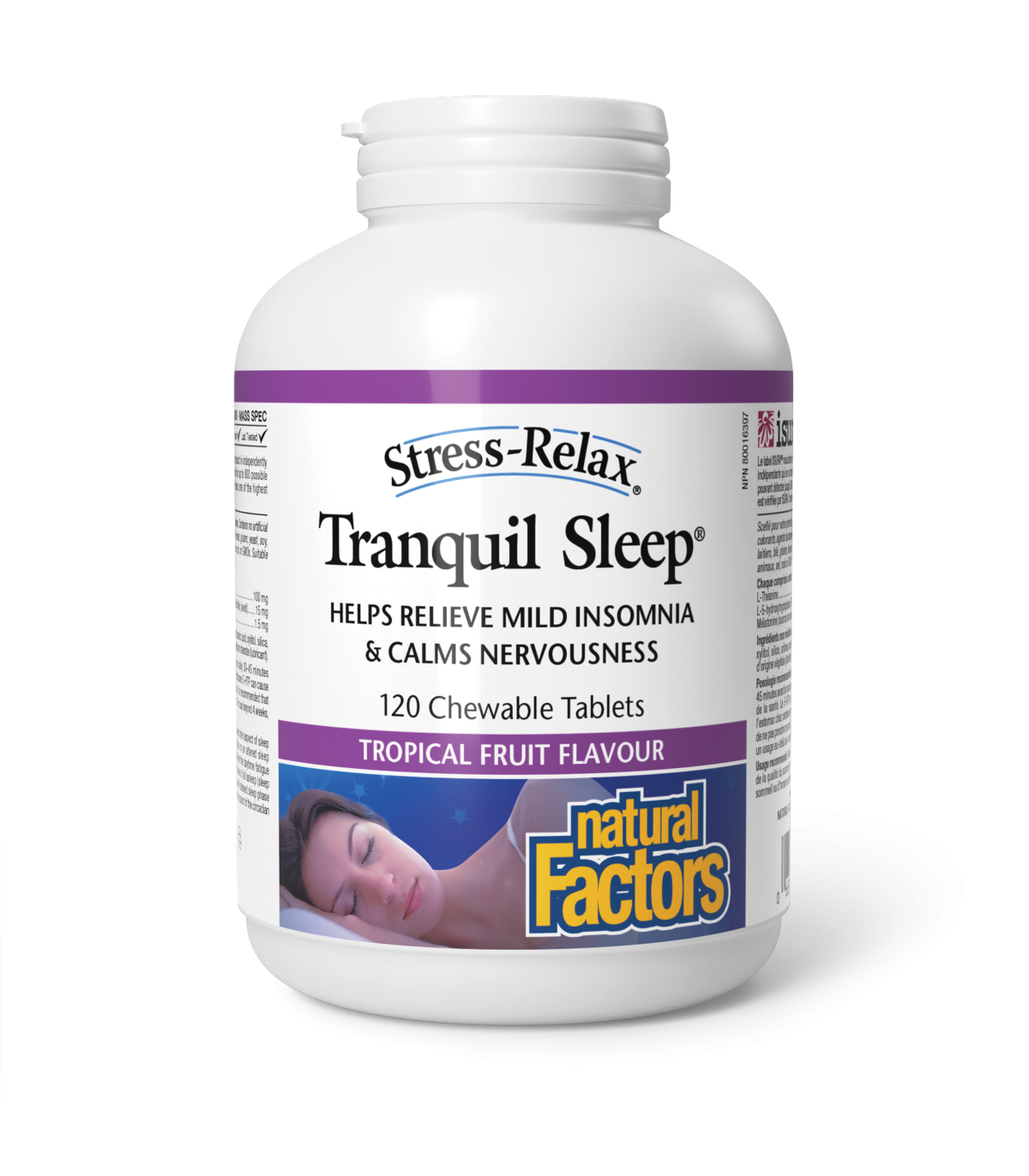 Natural Factors Tranquil Sleep, Tropical Fruit, Stress-Relax 120 Chewable Tablets | 每天不同折扣, 全网最低价格 | 种类齐全的保健品店铺 VITASHOP, 只有你想不到