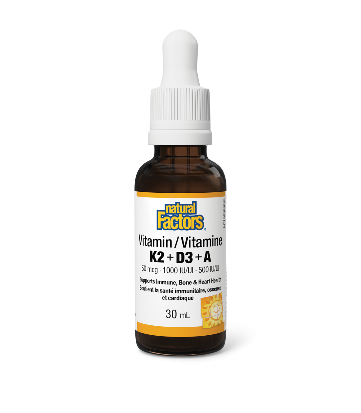 Vitamin K2+D3+A 50 mcg/1000 IU/500 IU 30 mL | Safest & Easiest Shopping Vitamins Online | VITASHOP