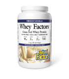 Natural Factors Whey Factors Grass Fed Whey Protein, French Vanilla 1 kg | Unbeatable Prices, Daily Deals | VITASHOP