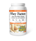Natural Factors Whey Factors Grass Fed Whey Protein, Unflavoured 1 kg | Unbeatable Prices, Daily Deals | VITASHOP