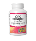 Natural Factors 내추럴 팩터스 아연 비스글리시네이트 50 mg 120 식물성 캡슐 | 매일 업데이트되는 특가 상품 | VITASHOP