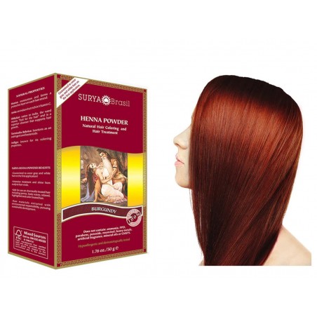 SURYA 수르야 헤나 파우더 버건디 50g | 매일 업데이트되는 특가 상품 | VITASHOP