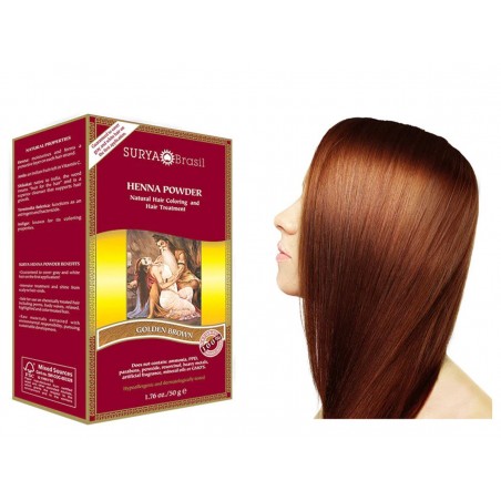 SURYA Henna Powder Golden Brown 50 g | 每天不同折扣, 全网最低价格 | 种类齐全的保健品店铺 VITASHOP, 只有你想不到, 没有你买不到 !