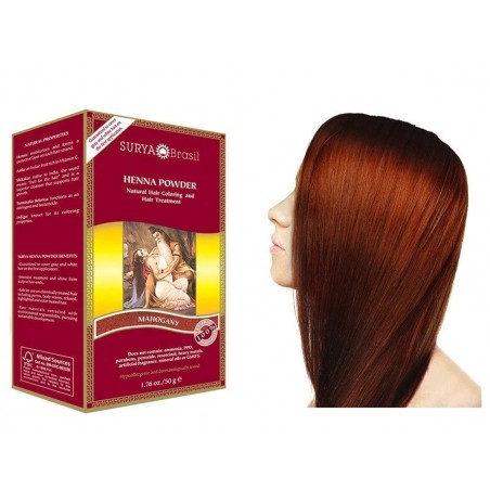 SURYA Henna Powder Mahogany 50 g | 每天不同折扣, 全网最低价格 | 种类齐全的保健品店铺 VITASHOP, 只有你想不到, 没有你买不到 !