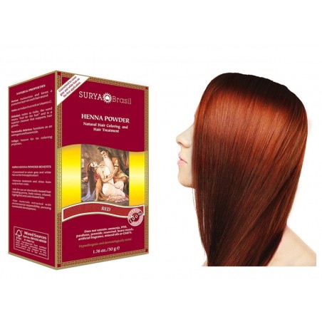 SURYA Henna Powder Red 50 g | 每天不同折扣, 全网最低价格 | 种类齐全的保健品店铺 VITASHOP, 只有你想不到, 没有你买不到 !
