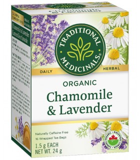 Traditional Medicinals 스래디셔널 메디시날스 유기농 카모마일 라벤더 16티백 | 매일 업데이트되는 특가 상품 | VITASHOP